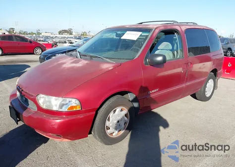 1999 Nissan Quest Gle/Gxe/Se из США, поврежденный, VIN 4N2XN11T0XD803325